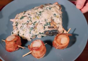 Crab-Stuffed Salmon
