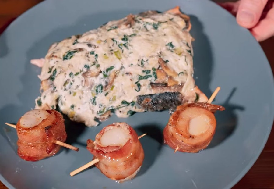 Crab-Stuffed Salmon